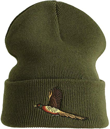 Berretto: Fagiano - Caccia Cacciatore - Berretto Lana Invernale Ski - Beanie Uomo Uomini Donne - Cappello Caldo - Regalo Cacciatore - Army Hunting Cervo (One Size)