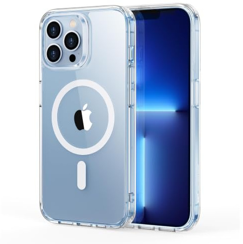 ESR für iPhone 13 Pro Hülle für MagSafe, Vergilbungsschutz, Klar | Vergilbungsschutz, Ultraskinny, 3X Militär-Sturzschutz, Magnetische Handyhülle, Stoßdämpfend, Kratzfest