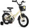 Glerc Bubble 12 Zoll Kinderfahrrad für 1 2 3 4 Jahre alte kleine Jungen & Mädchen Fahrräder mit Korbstabilisatoren und Gepäckträger, Beige
