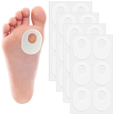 Cuscini per Mais, 24 Pezzi Cerotti per Mais Cuscinetti per Calli Morbidi Autoadesivi per Calli Delle Dita Dei Piedi Calli Vesciche Calli Antiscivolo Riducono L'attrito Del Piede E Del Tallone