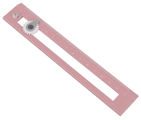 HEEPDD Kompass Linjal Ritverktyg Plast Geometri Set Ritning 17 X 3 X 0,6 Cm Två-i-ett Kompass och Rätsida för Elever Klassrumsmatteinlärning och Ritning Blå (Rosa)