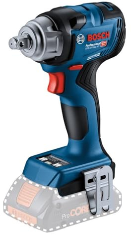 Bosch Professional 18V System Avvitatore a massa battente a batteria GDS 18V-330 HC (coppia serraggio di 330 Nm e coppia di svitamento di 560 Nm, tre versatili impostazioni di numero di giri e coppia)
