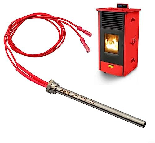 Hot Rod di accensione 220 V, tubo di riscaldamento a pellet di legno per camino, griglia e stufa, 140 x 10 mm