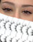 Natürliche Wimpern, die wie Extensions aussehen, Strip-Lashes, natürlicher Look, dünner Band, Wispy Wimpern 13mm Cat-Eye falsche Wimpern, Foxy Eye Wimpern 12 mm, 7 Paare S10