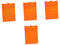 Happyyami 4 Piezas Estera Protectora para Parrilla De Barbacoa Almohadilla para Hornear De Silicona Alfombrilla De Barbacoa De Silicona Estera para Plancha Orange Gel De Sílice
