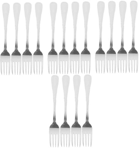 Cabilock 4 Ensembles Fourchette en Acier Inoxydable Petites Fourches Fourchettes Faire La Fête Dîner Fourchette À Dessert en Acier Inoxydable Fourchette De Service 4 Pièces * 4