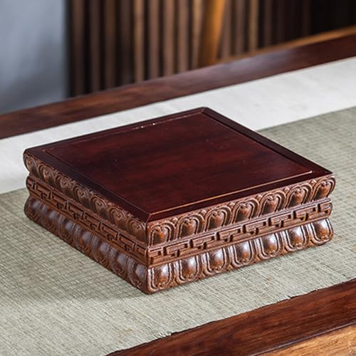 Yidlkecqey Table de méditation, niches bouddhistes pour usage domestique, petites niches bouddhistes, table de prière en bambou avec encens et niche bouddhiste(25x25x8cm/9.8x9.8x3in)