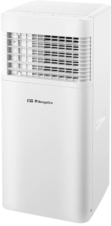 Aire Acondicionado Portátil Orbegozo ADR 9000. 2.250 frigorías. Clase: A. Gas R290. Frío, ventilación y deshumidificación. Deshumidificación: 48 litros/día. 2 velocidades. 28,4x67,5x28. Mando.