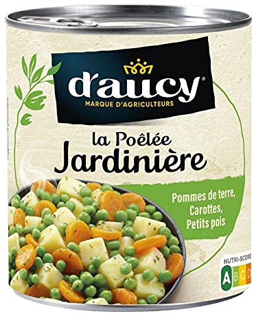 D'AUCY - Poêlée Jardinière Au Jus De Carottes 580G - Lot De 4 - Offre Special