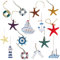 Canzoon Style Méditerranéen 15Pcs Décoration Nautique Ancre Bateau Decoration Bateau Decoration Marine pour Chambre Mur Capteur De Rêves Rideaux Convient A Bricolage Artisanat