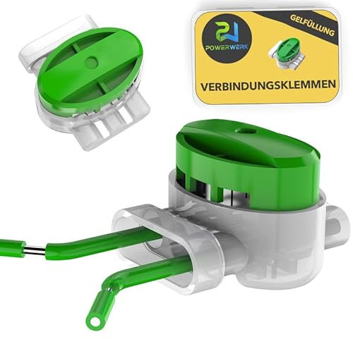 Power Werk® 30 Stück - Verbindungsklemmen für Mähroboter Begrenzungskabel - Kabelverbinder mit Gelfüllung (Wasserdicht) - Kompatibel mit Husqvarna, Gardena, Worx Landroid und Bosch uvm.