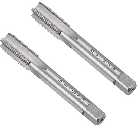 CoCud Gewinde Fräsen Gewindebohrer Metrisch M14 x 1.5 Gewinde H2 Schnellarbeitsstahl Maschine 4 Gerade Nuten Schrauben Gewindeschneiden - (für Gewindeschneiden Bohren Maschine) 2Stk