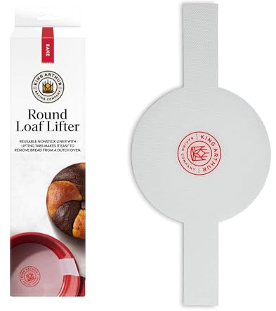 King Arthur Baking Company Round Loaf Lifter For Dutch Ovens, Oven Safe Reusable Nonstick European-Grade Silicone, For Easy Bread Baking, Removal, And Release