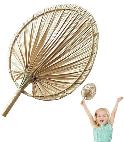 Éventail en feuilles de palmier - Éventail en raphia tissé à la main | Éventail tissé à la main de style chinois fait main, éventail de raphia de mariage pour invités, éventail en feuilles de bambou