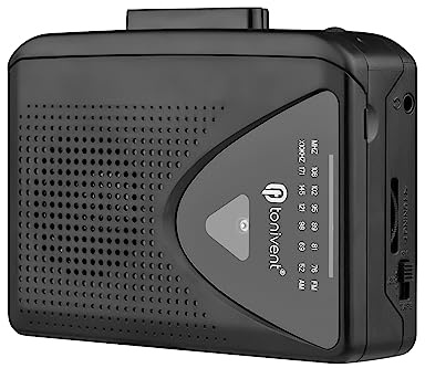 CCYLEZ TON009 Bärbar Kassettspelare AM/FM-radio Auto Stop Mini Stereobandspelare med 3,5 Mm Hörlursuttag Justerbar Volym för Resor Hem Skola