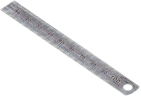 Lineal aus flexiblem Stahl, doppelseitig, 0,5 mm, L = 13 mm, L = 10 cm