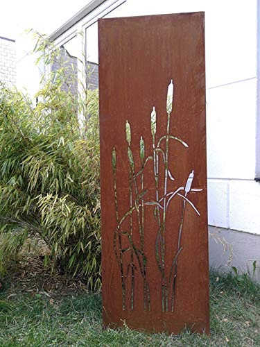Zen Man 031913-1 Brise Vue de Jardin en métal Grille de Jardin Décoration de Jardin en Patine 1 mm 50 x 125 cm