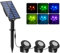 T-SUN Luci Solari per Laghetti 3 in 1 RGB Luce Solari Per Laghetti Faretto Solare per Esterni RGB Lampada Solare Sommersa Con 2 Modalità, IP68 Impermeabile, Per Giardino, Albero, Patio, Stagno