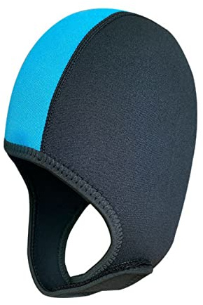 Hotfiary Neopren Kopfhauben Tauchhaube 2,5 mm Neoprenanzug Kapuzen Badekappe Hut Verstellbare Badekappen Taucherkappe Kopfbedeckung für Männer Frauen Segeln Kajak Wassersport Tauchkopfhauben