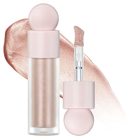 Liquid Highlighter, Polvo De Hadas Glitzer Gesichts Make-up Highlighter, Schimmer lange anhaltende seidige Creme Gesicht Highlighter Stick für Gesicht Augen Lippen Haare Körper Glow Kosmetik