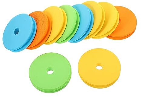 Kisangel 10pcs Fishing Line Spool Foam Large 3.95 Inch Diameter Fishing Line Holder Coil for Carp and Sea Random Color