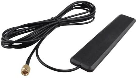 Futheda 5G NR LTE Antenna with 3m Cable 8dBi High Gain Omnidirectional Adhesive Patch Aerial with SMA Male Connector Permanent Adhesive Mount for 5G, 4G, LTE, 3G, Cellular Network, NB-IoT, Bluetooth