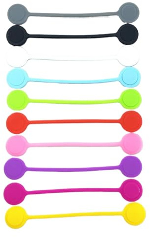 Organizzatore di cavi di ricarica in silicone, fascette magnetiche per cavi, fascette riutilizzabili per cavi, organizzatore di avvolgimento per cavi elettronici, robusto supporto per cavi telefonici