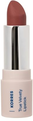 KORRES True Velvety Lipstick Rosewood 23, rosaner Lippenstift mit intensiver Farbe & cremiger Textur, hohe Deckkraft & Semi-mattes Finish, vegan, 3g