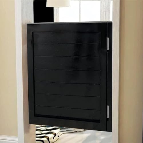 GYJ Svart dörröppning svängdörrar, Single Cafe Saloon Door Kit, interiör trädörrar HY(W 55cm (21 5/8))