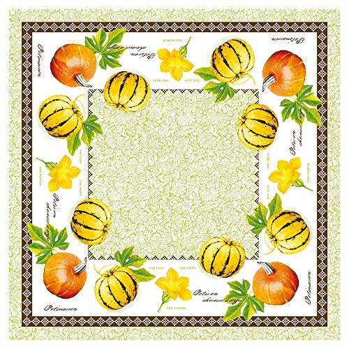 Mank GmbH Tischdecken aus Airlaid Mitteldecken 80 x 80 cm Mank Einmal-Tischdecke für Gastronomie und Feiern 20 Stück Luca Kürbis