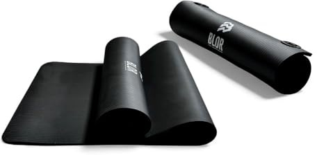 BLOR Tappetino Fitness Functional Training TPE Antiscivolo 140x60cm | HIIT, Yoga, Palestra, Casa | Ipoallergenico Lavabile