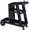 DURHAND Welding Cart Welder Trolley Garage for Gas Bottles w/Safety Chain, Wheels, Black