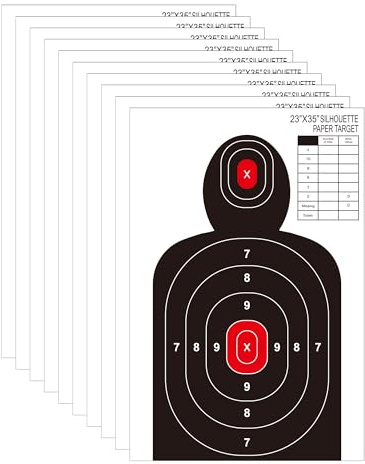 Rsgift 23x35 Inch Paper Silhouette Shooting Targets for Range,20 Packs