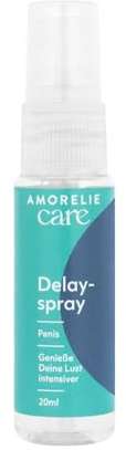 AMORELIE Care – Spray retardante «Delay Spray» para hombres – Vegano anestésico (20 ml)
