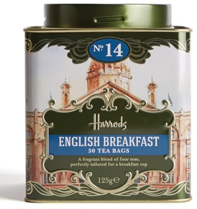 Harrods No. 14 English Breakfast Tea, 50 Tea Bags, 125g