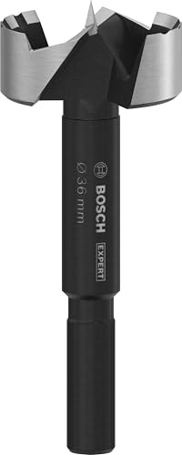 Bosch 1x EXPERT Wood Forstnerbohrer, 36 mm | für Weichholz, Hartholz, Ø 36,00 mm, Professional Zubehör Bohrmaschine, Schrauber