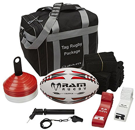 Doctor Sport Komplettes Tag-Rugby Set in Einer ordentlichen Tragetasche | Komplettes Tag-Rugby Set in einer ordentlichen Tragetasche