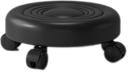 WAEYZ Garage Shop Rollsitz, Niedriger Rollsitz Rad Hocker Stuhl, mit 360°Schwenkrolle, PU Leder Rollhocker, Mini Hocker für Home Office Garage Shop Fitness Sport