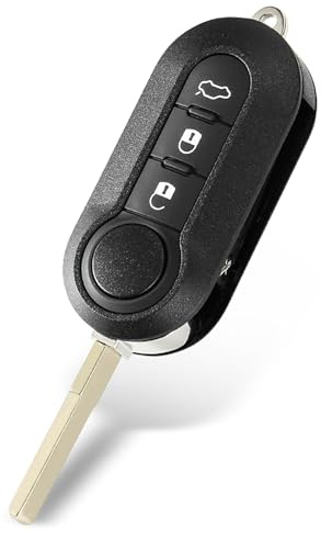 Schlüsselgehäuse, kompatibel mit Fiat/Peugeot Boxer/Citroen, Schlüssel Fiat Ducato | Für Fiat 500 Ducato Punto Doblo Brava Bravo Evo Grande Panda Peugeot Schlüsselgehäuse Fernbedienung Fiat 500