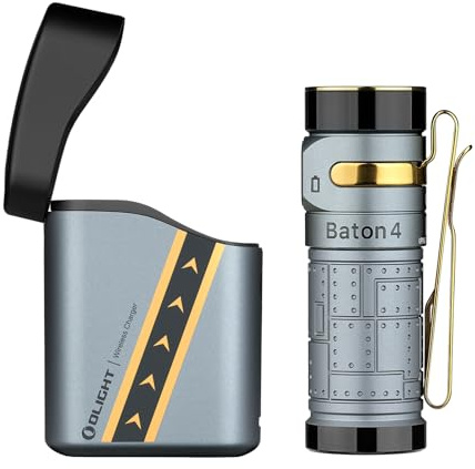 OLIGHT Baton3 pro max 2500lm Potenza Alta, 145m di Alcance, 6 Modalità di Illuminazione Torcia EDC Portatile LED Ricaricabile Adatta per Illuminazione da Campeggio, Escursioni e Uso Domestico(Nero CW)