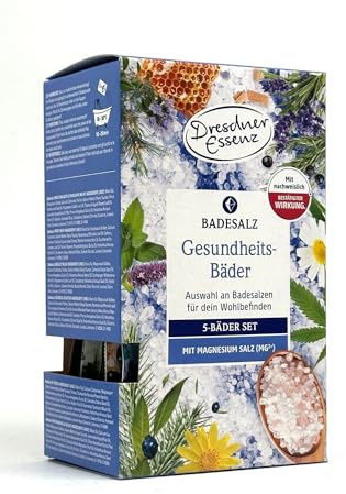 Dresdner Essenz Geschenkset Natürlich Gesund Fühlen - 5-Bäder Set