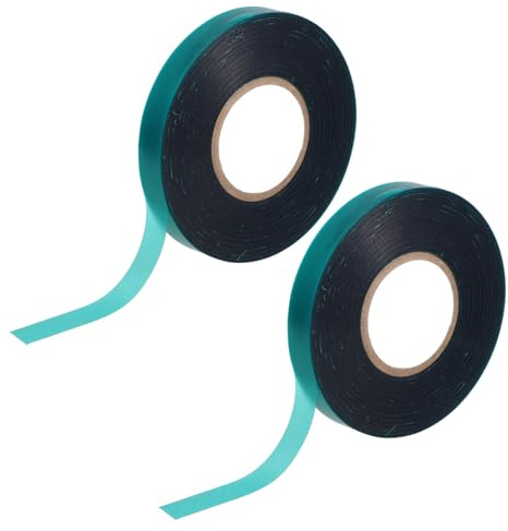 DIYEAH Ruban Élastique de Greffage et Attache pour Arbres Fruitiers, Jardinage et Plantation, 2 Rouleaux 1,2 Cm X 45 M, Vert Flexible et Auto-adhésif pour Vigne et Plantes Grimpantes