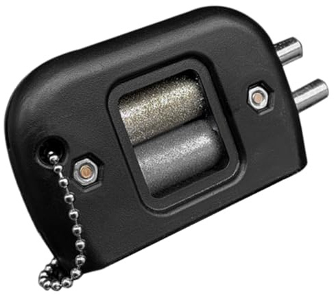 HONITANO Herramienta Afiladora Portátil para Patines de Hielo Afilador Compacto Afilar para Cuchillas Práctico y Duradero con Bolsa Llavero para Transporte Fácil