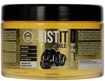 SHOTS PHA100 FIST IT Gold Gleitmittel auf Wasserbasis - 500ml - Dermatologisch Getestet - Farblos, Geruchlos und Geschmacksneutral