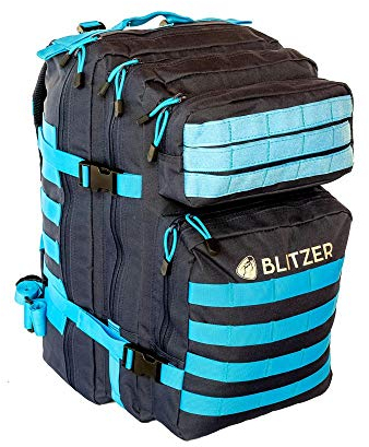 Militär Rucksack mit 50L Fassungsvolumen - Wasserfester Rucksack - Einsatzrucksack für Trekking, Wandern, Jagd und andere Outdoor Aktivitäten - Farbe: Navy