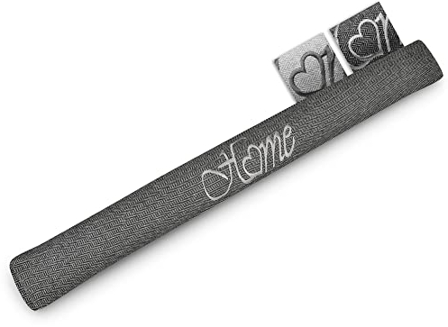 Beautissu Zugluftstopper 90 cm lang Tuuli - 1 kg Windstopper als Türvorleger, Haustür Rolle und Kälteschutz Luftstopper - Luftzugstopper Home Zugluft Stopper in Anthrazit