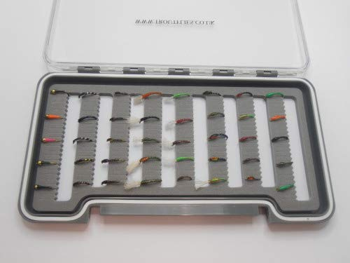 Buzzer Trout Flies, 40 Epoxy buzzers boxed set, various design & Sizes, DIY6