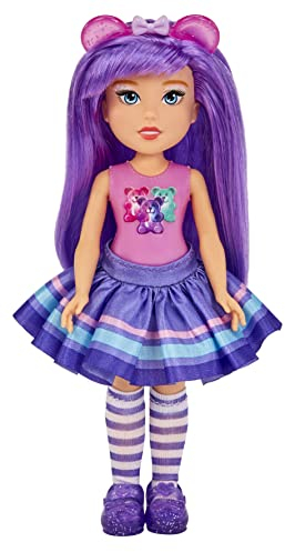 MGA Dream Bella Kleine Candy Prinzessin - Aubrey - Gummibärchen-Motiv mit Bonbonduft, 14 cm - Scratch 'N Sniff Etikett, langes, lila Haar, Stirnband und modische Accessoires - Für Kinder ab 3 Jahren