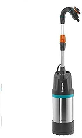 Pompe pour tonneau de pluie 4700/2 inox automatique GARDENA Bundle; filtre, débit 4700 l/h, vanne de régulation; contient pompe pour tonneau 4700/2 inox automatique et tuyau Classic 13mm(1/2) 20m