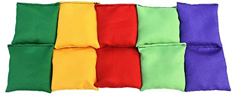 Arrovarp 10 Stück Cornhole-Bohnen-Beutel | Cornhole Bean Bag Set | Bean Bag Game, gewichtete Tasche für Taschenwerfer, Tasche für Cornhole und Spiele im Freien